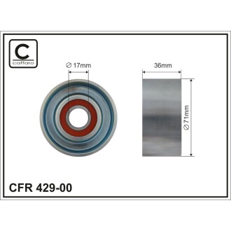 Ролик натяжний CAFFARO 42900