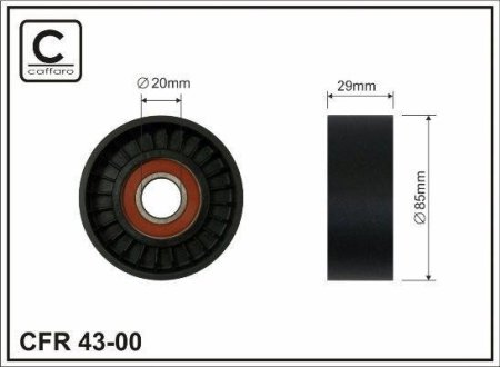 Ролик ремня CAFFARO 4300