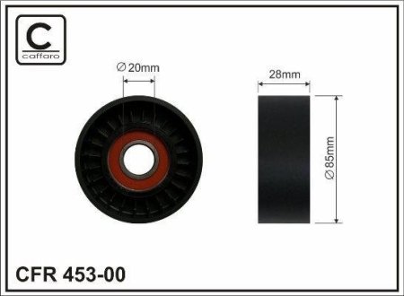 Ролик ремня CAFFARO 45300