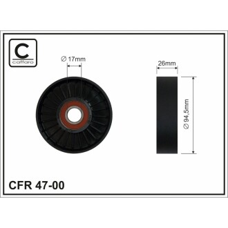 Ролик натяжний CAFFARO 47-00