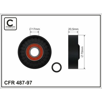 Ролик натяжний CAFFARO 48797