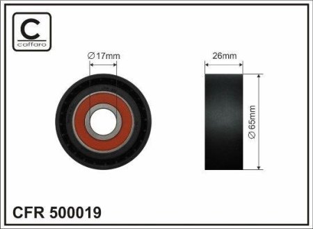 Ролик ремня CAFFARO 500019