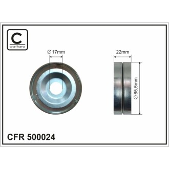 Ролик натяжний без кронштейна CAFFARO 500024