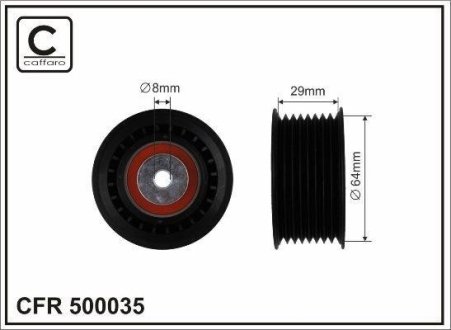 Ролик ремня CAFFARO 500035