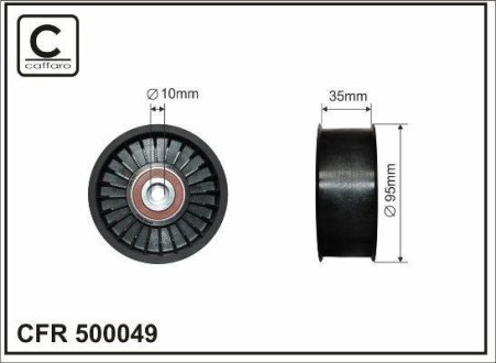 Ролик ремня CAFFARO 500-049