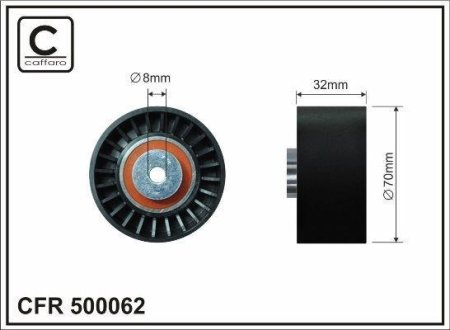 Ролик ремня CAFFARO 500-062