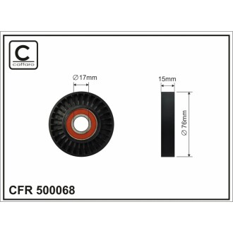 Ролик натяжний CAFFARO 500068