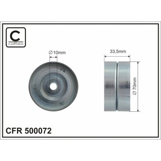 Ролик ремня CAFFARO 500072