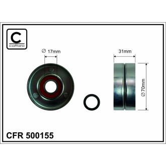 Ролик ремня CAFFARO 500155