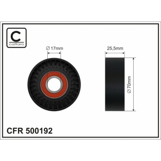 Ролик ремня CAFFARO 500192