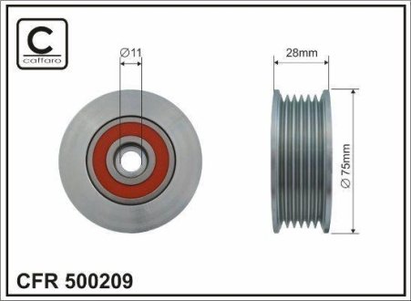 Ролик натяжний CAFFARO 500209