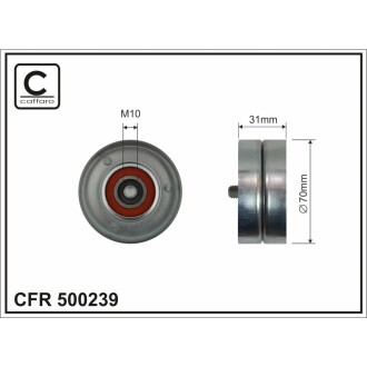 Ролик натяжний CAFFARO 500239 (фото 1)