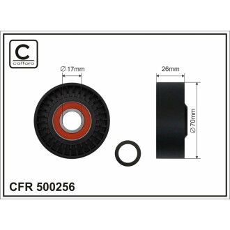 Ролик натяжний CAFFARO 500256