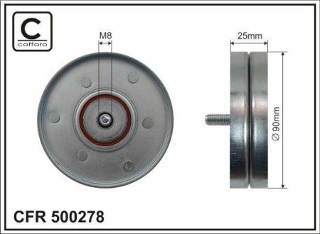 Ролик шківу CAFFARO 500278 (фото 1)