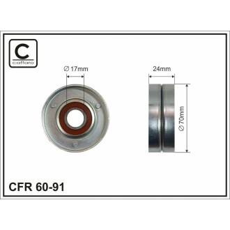 Натяжітель ременя приводного CAFFARO 60-91