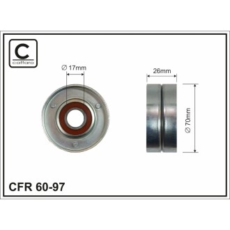 Ролик CAFFARO 6097 (фото 1)