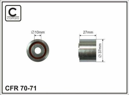 Ролик генератора, 1.9D (-AC) CAFFARO 7071