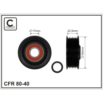 Ролик натяжний CAFFARO 80-40