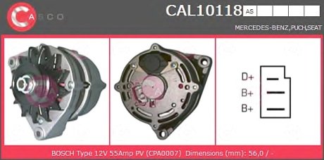 Генератор CASCO CAL10118AS