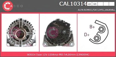 Генератор CASCO CAL10314AS