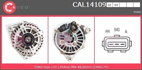 Генератор CASCO CAL14109AS (фото 1)