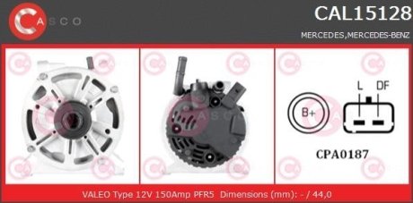 Генератор CASCO CAL15128AS (фото 1)