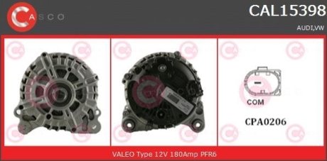 ALTERNATOR 12V 180A CASCO CAL15398AS