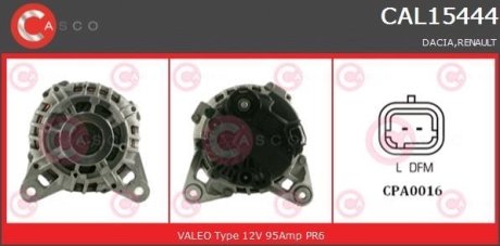 ALTERNATOR 12V 95A CASCO CAL15444AS