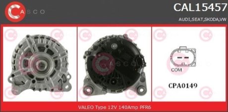 ALTERNATOR 12V 140A CASCO CAL15457AS