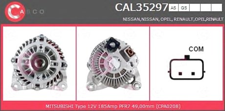 Генератор CASCO CAL35297AS (фото 1)