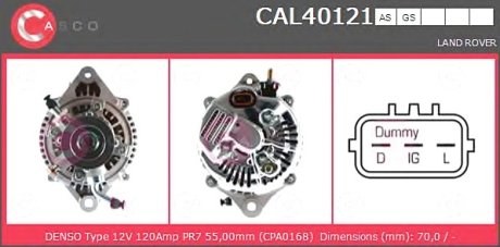 Генератор CASCO CAL40121AS