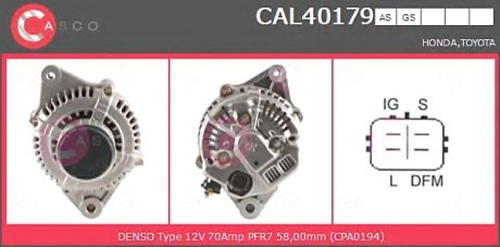 Генератор CASCO CAL40179AS (фото 1)