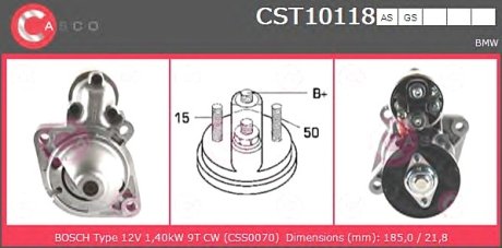 Стартер CASCO CST10118AS (фото 1)