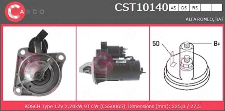 Стартер CASCO CST10140AS