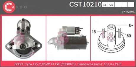 Стартер CASCO CST10210AS (фото 1)