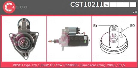 Стартер CASCO CST10211AS