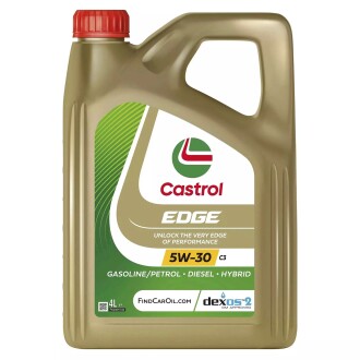 Масло ДВС 5W-30 EDGE C3 API SN/CF, ACEA C3, GM dexos2, 4л, синт. CASTROL 1552FF