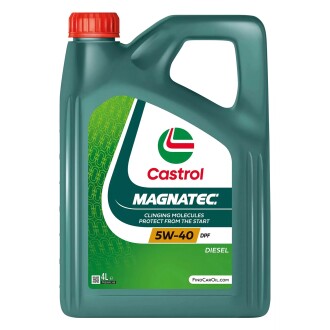 Масло ДВС 5W-40 MAGNATEC DIESEL DPF API SN/CF, ACEA C3, GM dexos2, 4л, синт. CASTROL 15C4AA (фото 1)