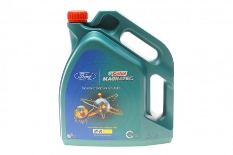 Олива двигуна 5w20 magnatec Professional E (logo Ford) 151A95 5л CASTROL 15D63E