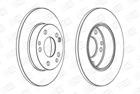 DB диск гальмівний перед. W201 82- CHAMPION 561330CH