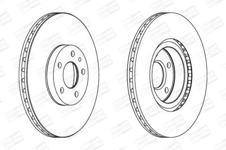 Диск гальмівний CHAMPION 561520CH