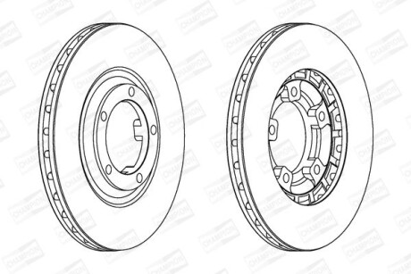 Диск гальмівний CHAMPION 561580CH