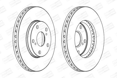 Диск гальмівний CHAMPION 561676CH