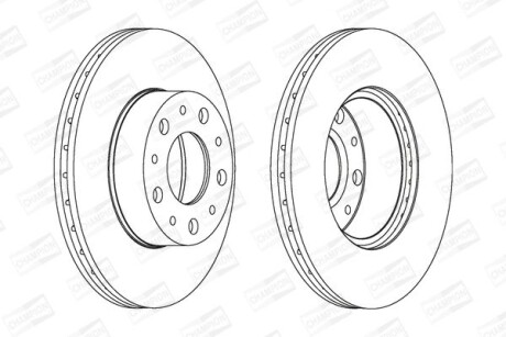 Диск гальмівний CHAMPION 561984CH