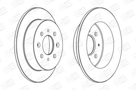 Диск гальмівний CHAMPION 562016CH