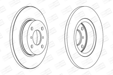 Диск гальмівний CHAMPION 562124CH