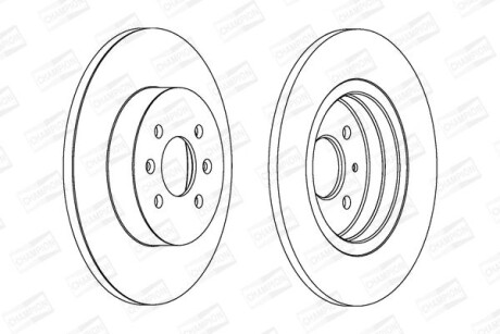 Диск гальмівний CHAMPION 562201CH