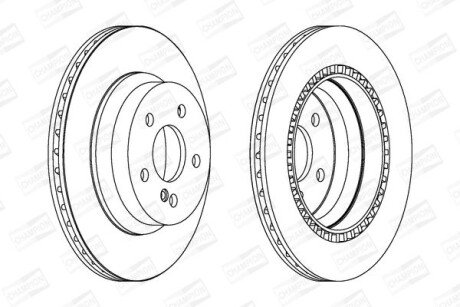 Диск гальмівний CHAMPION 562242CH