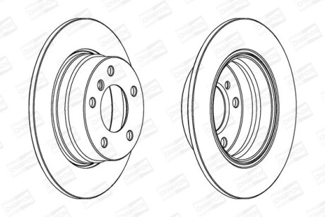 Диск гальмівний CHAMPION 562259CH