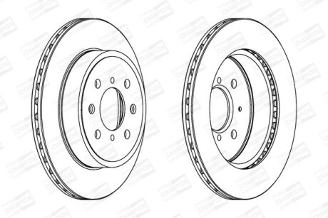 Диск гальмівний CHAMPION 562308CH